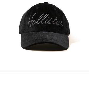 Black velvet Hollister cap hat
